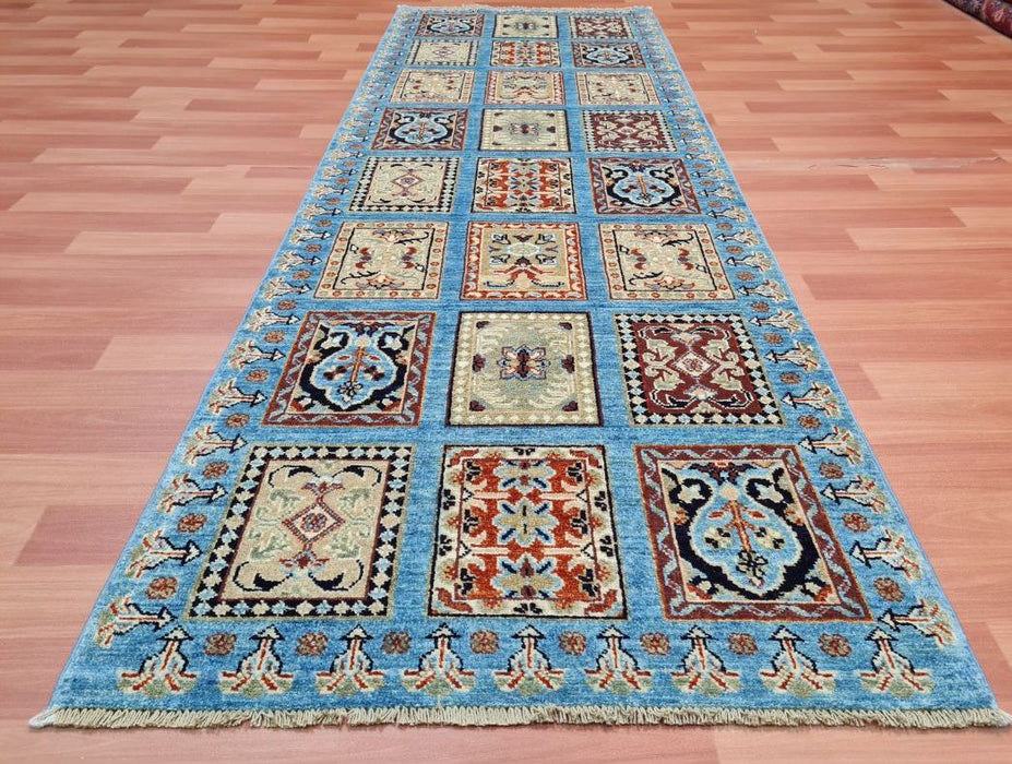 3'0X8'0 Bakhtiari Ziegler Runner Hand Knotted 100% Wool Area rug