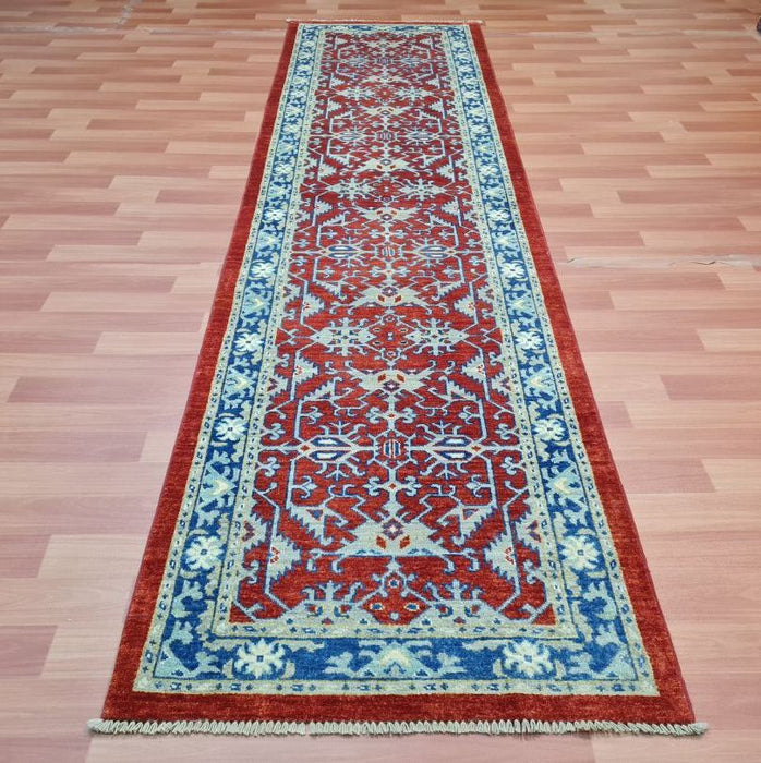 3'0X11'0 Ziegler Runner Hand Knotted 100% Wool Area rug